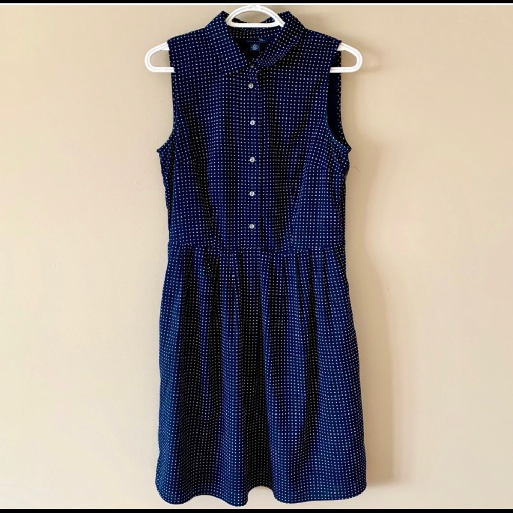 Tommy Hilfiger Polka Dot Dress Navy